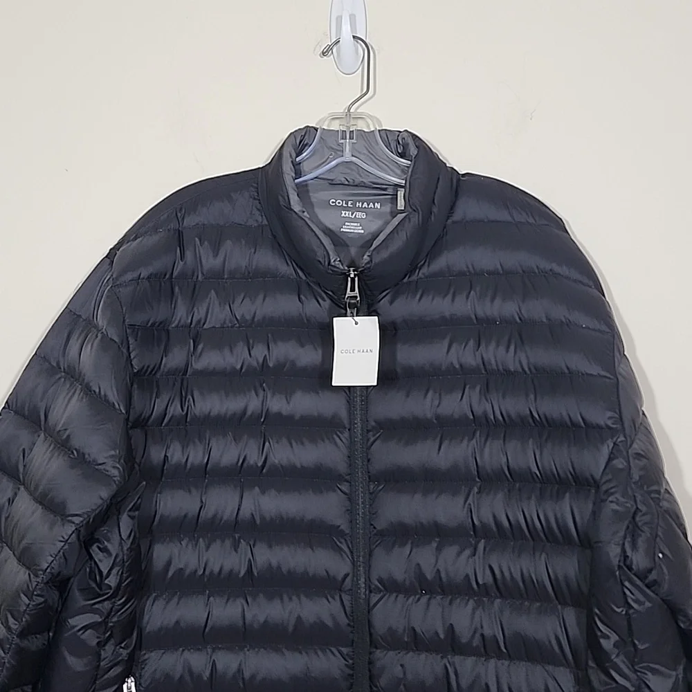 Cole Haan Men's Down Packable Men's Jacket Black Size XXL